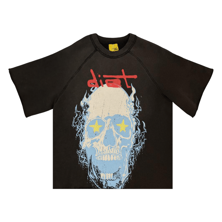 Diet Starts Monday Skull Half Sleeve "Vintage Black"