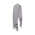 Jean Paul Gaultier Scarf Draped Top With Closure On The Back "Light Grey/Grey/Red"