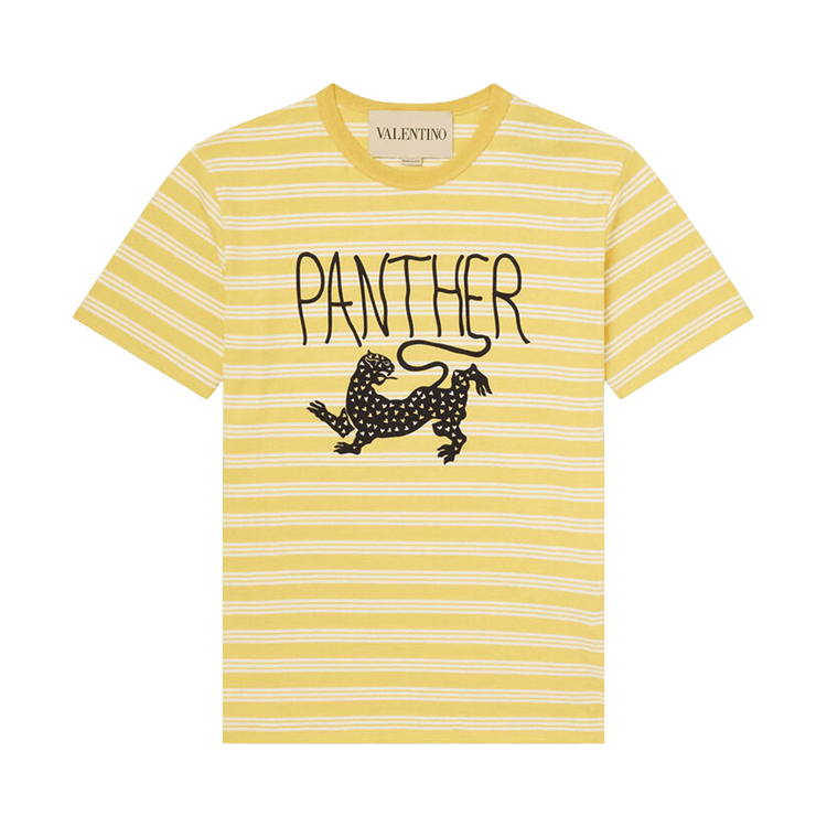 Valentino T-Shirt Jersey Panther "Giallo/Burro"