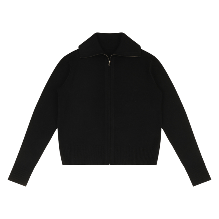 Entire Studios Knit Zip Up Jacket "Black"