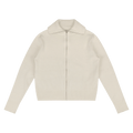 Entire Studios Knit Zip Up Jacket "Ivory"
