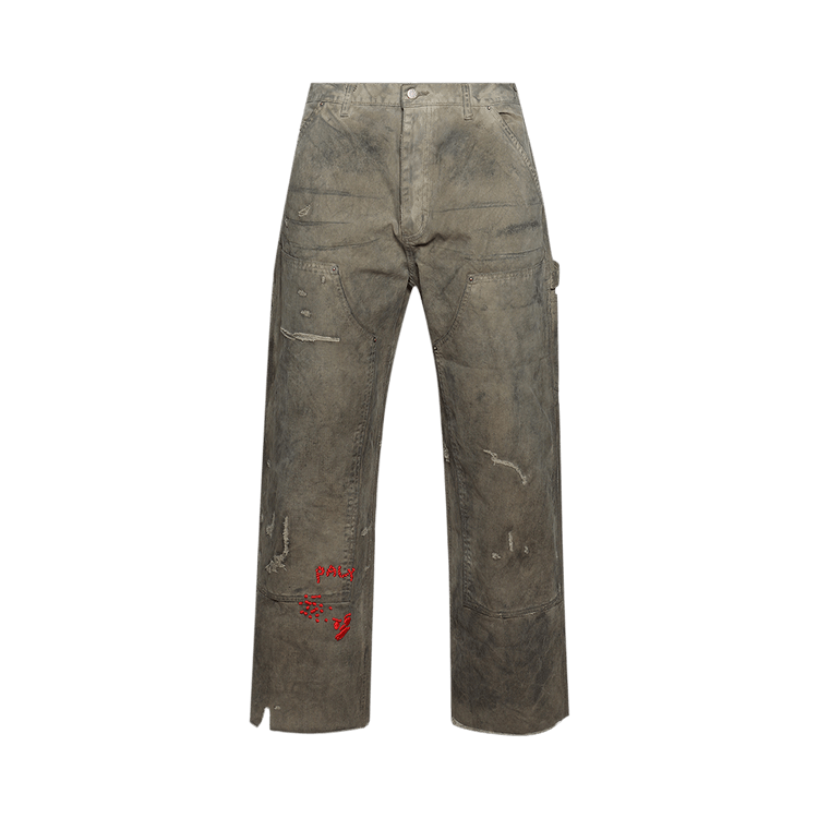 Paly Hollywood Been Thru It Waxed Canvas Double Knee Pant "Brown"