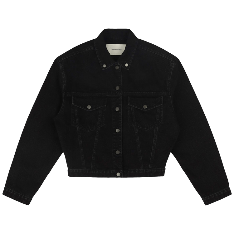 Entire Studios Shrunken Denim Jacket "Magnetite"