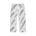 Hellstar Roll Print Graffiti Baggy Sweatpant "White"