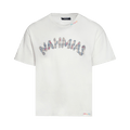 Nahmias Dusty Rainbow Applique Tee "Egg White"