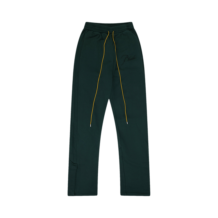 Rhude Script Logo Sweatpants "Green"