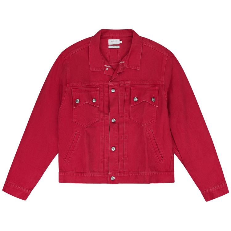 Rhude Denim Jacket "Red"