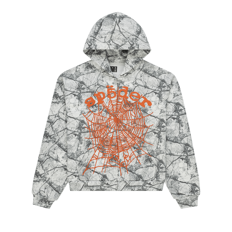 Sp5der Realtree OG Web V2 Zip Hoodie "White Camo"