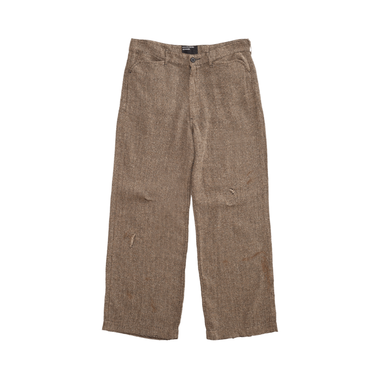 Enfants Riches Déprimés Repair Trousers "Ivory/Black Herringbone"