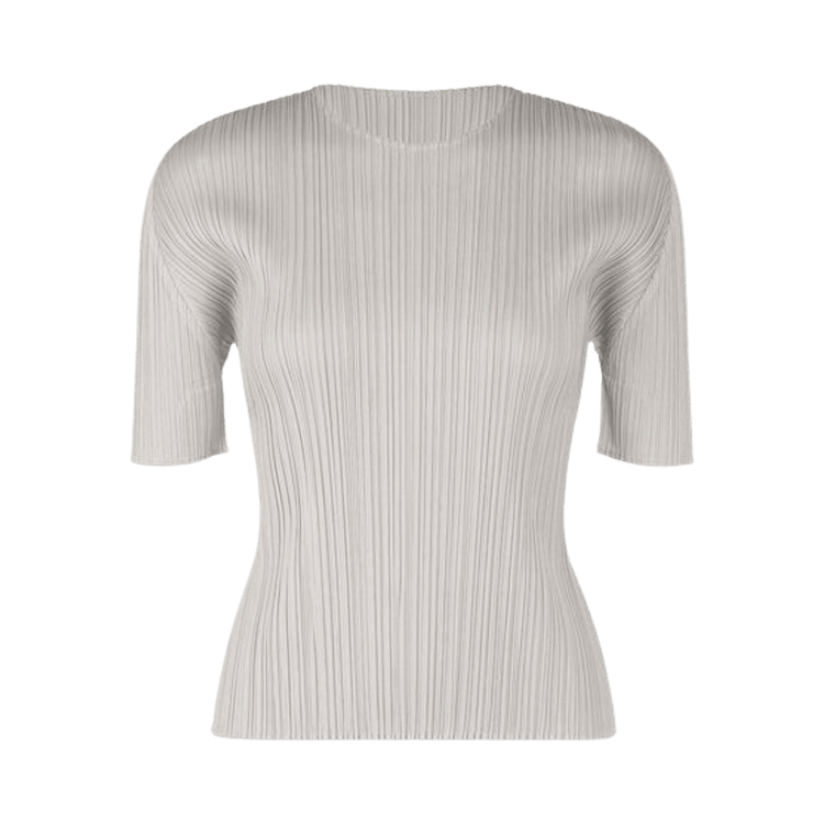 Pleats Please Issey Miyake Monthly Colors April Shirt "Cool Grey"