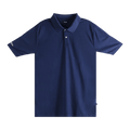 Malbon Evergreen Paneled Performance Pique Shirt "Navy/White"