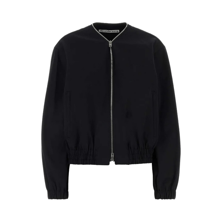 Alexander Wang Zip-Up Bomber Jacket "Black"