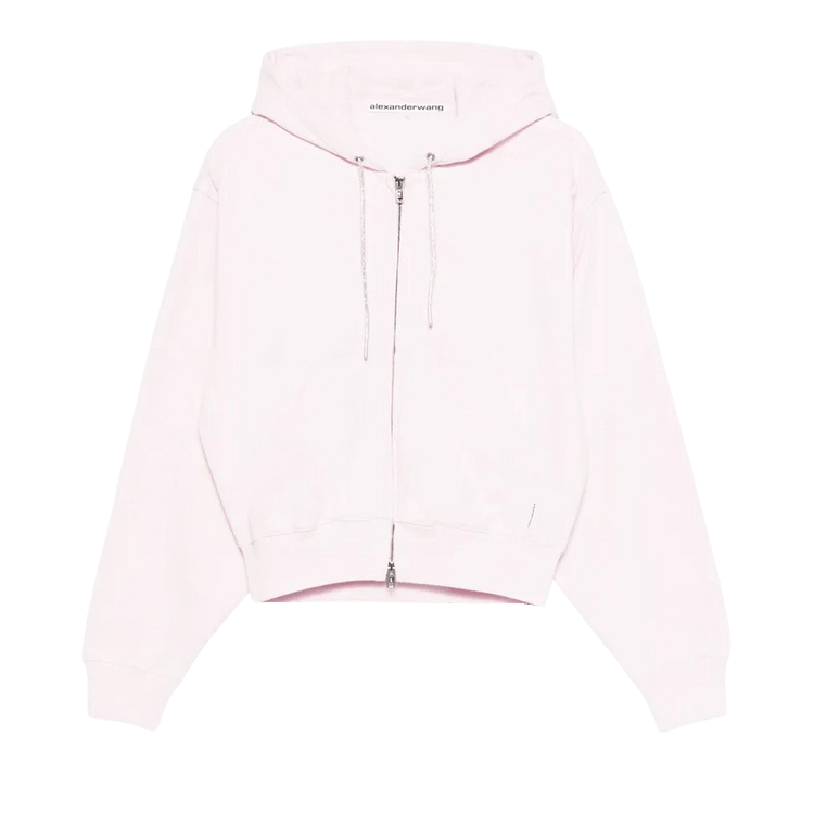 Alexander Wang Zip-Up Hoodie "Light Pink"