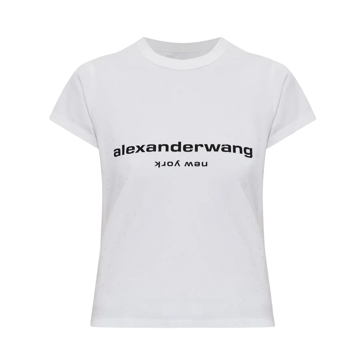 Alexander Wang Hotfix Logo Tee "White"