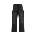 Alexander Wang Zip Mid Rise Carpenter Pant "Vintage Black"