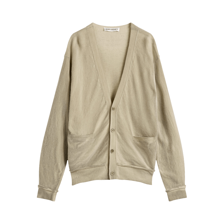 Our Legacy Parallel Cardigan "Moss Spray Dye Cherub Wool"