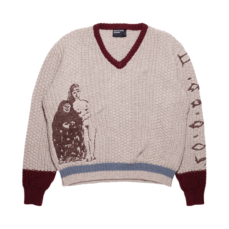 Enfants Riches Déprimés Nu Sur Papier (Iv) Sweater "Blue/Burgundy"