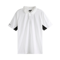 Malbon Evergreen Paneled Performance Pique Shirt "White/Black"