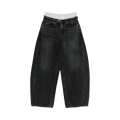 Alexander Wang Leather Belt/Boxer Prestyle Blow Up Jean "Grey Aged"