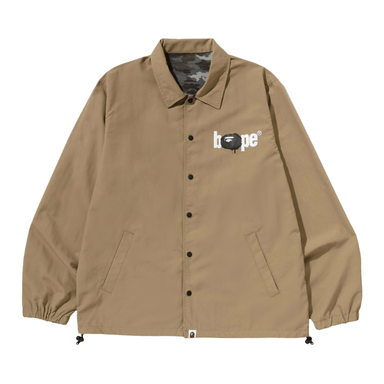 BAPE Reversible Coach Jacket "Beige"