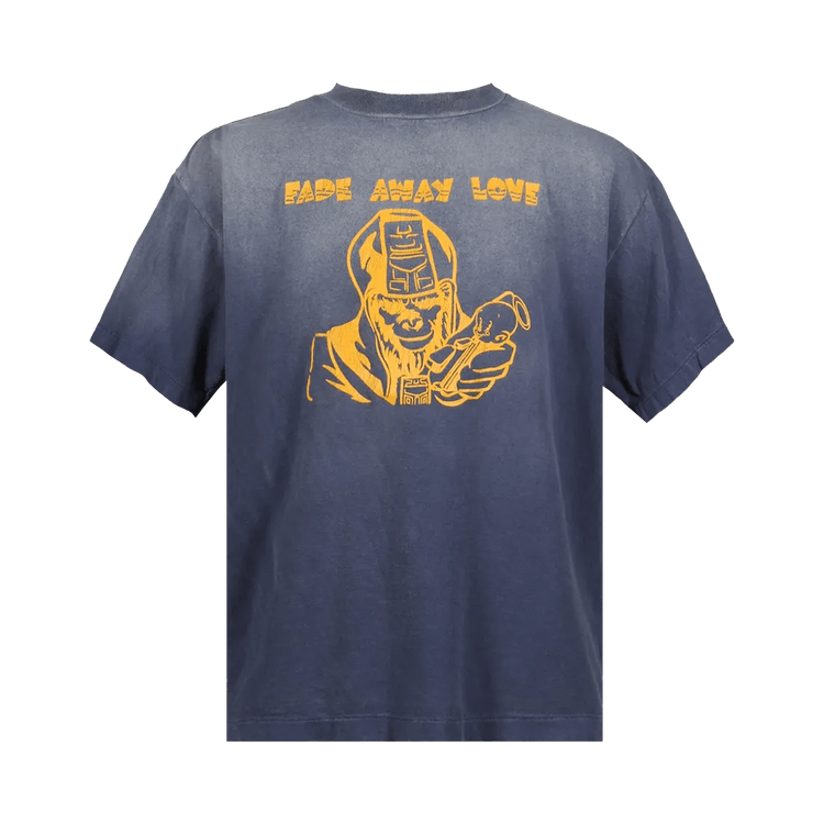 SAINT Mxxxxxx x BAPE Fade Away LV Short-Sleeve T-Shirt "Navy"