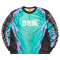 Diet Starts Monday MX Flame Jersey "Teal/Purple"