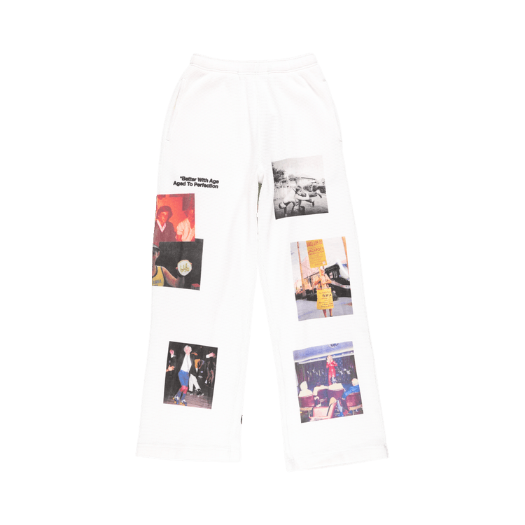 *Better With Age Ricky Waffle Sweatpants "White"
