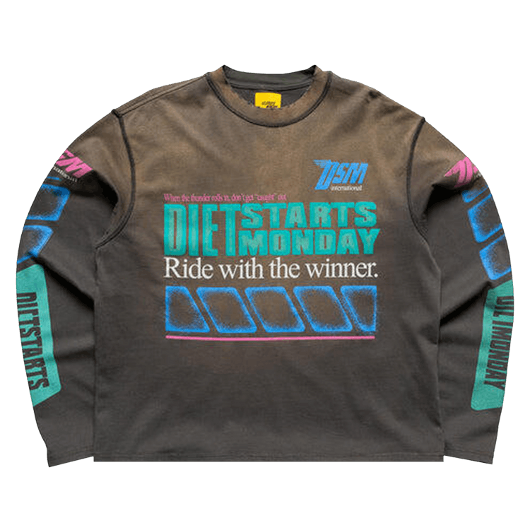 Diet Starts Monday Winners Long-Sleeve "Vintage Black"