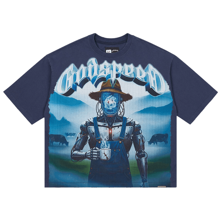 Godspeed Aura Farm T-Shirt "Navy"