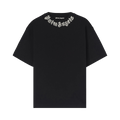 Palm Angels Neck Logo Tee "Black/White"