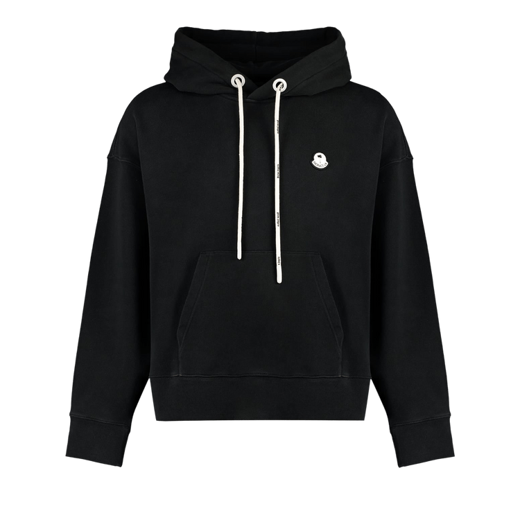 Moncler x Palm Angels Logo Patch Hoodie "Black/White"