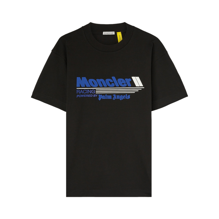 Moncler x Palm Angels Racing T-Shirt "Black/Blue"