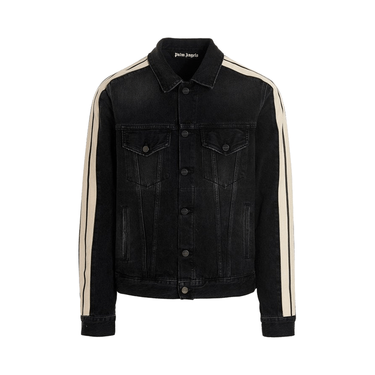 Palm Angels Denim Track Jacket "Black/White"
