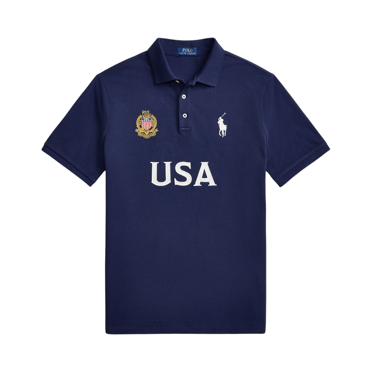 Polo Ralph Lauren USA Short-Sleeve Mesh Polo "Newport Navy"
