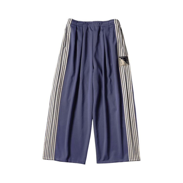 Kapital Smooth Jersey Stantman & Woman Super Baggy Track Pants (Banner Stripe) "Purple"