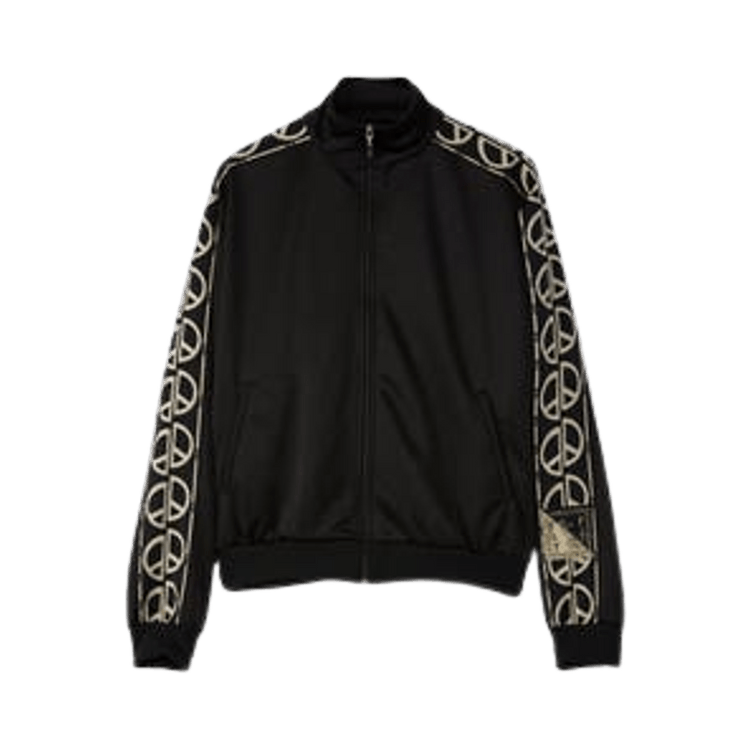 Kapital Smooth Jersey TH.D.D.Track Jacket (Peace Signs) "Black"