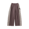 Kapital Smooth Jersey Stantman & Woman Baggy Track Pants (Banner Stripe) "Light Brown"