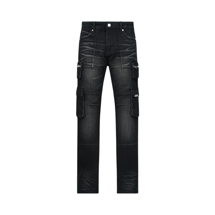 RtA Slate Cargo Skinny Jean "Vintage Black"