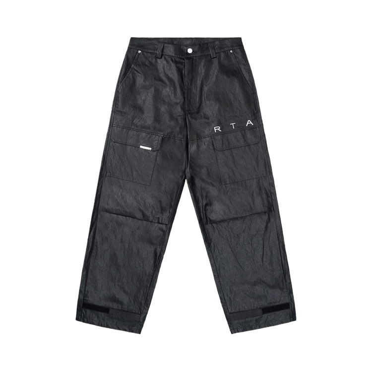 RtA Wylie Cargo Pant "Shiny Black"