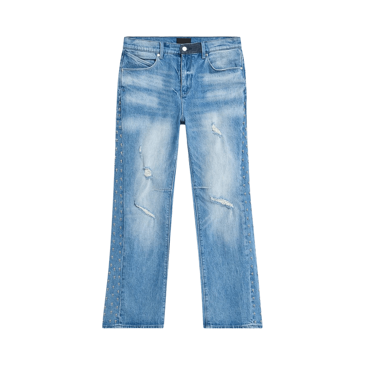 RtA Zed Cross Panel Jeans "Blue"