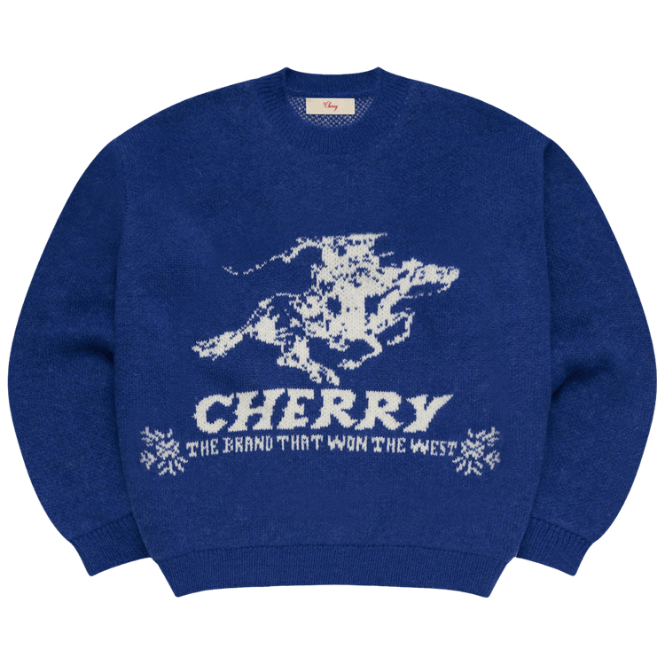 Cherry LA Won The West Knit Crew "Royal Blue"