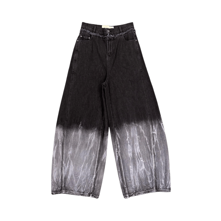 Feng Chen Wang Gradient Tie Dye Denim Trousers "Navy Blue"