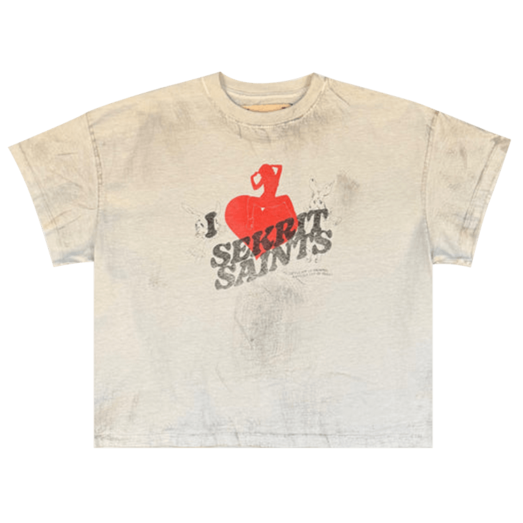 SEKRIT SAINTS Gentleman"s Club Tee "Vintage White'