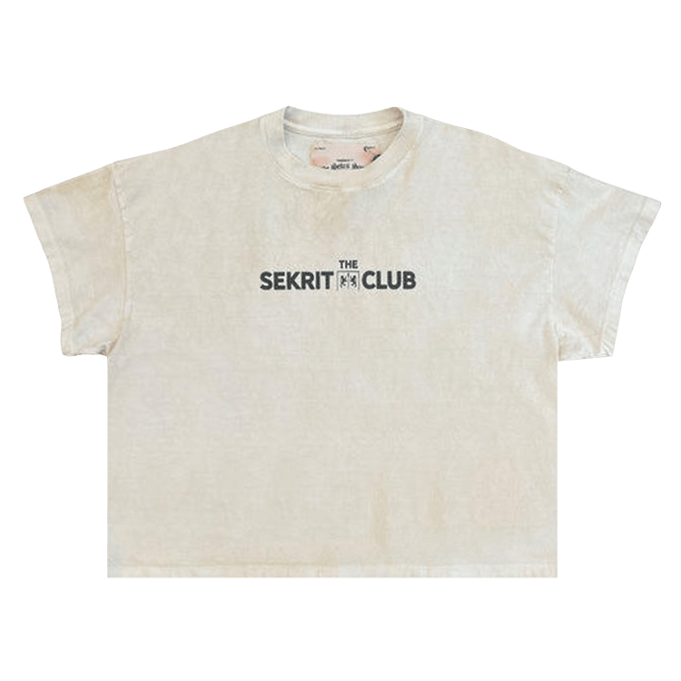 SEKRIT SAINTS Sekrit Club T-Shirt "Dirty White"