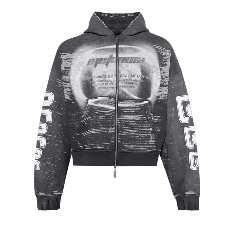 RIVINGTON roi Rebis Radical Alma CVA Zip Hoodie "Vintage Black"