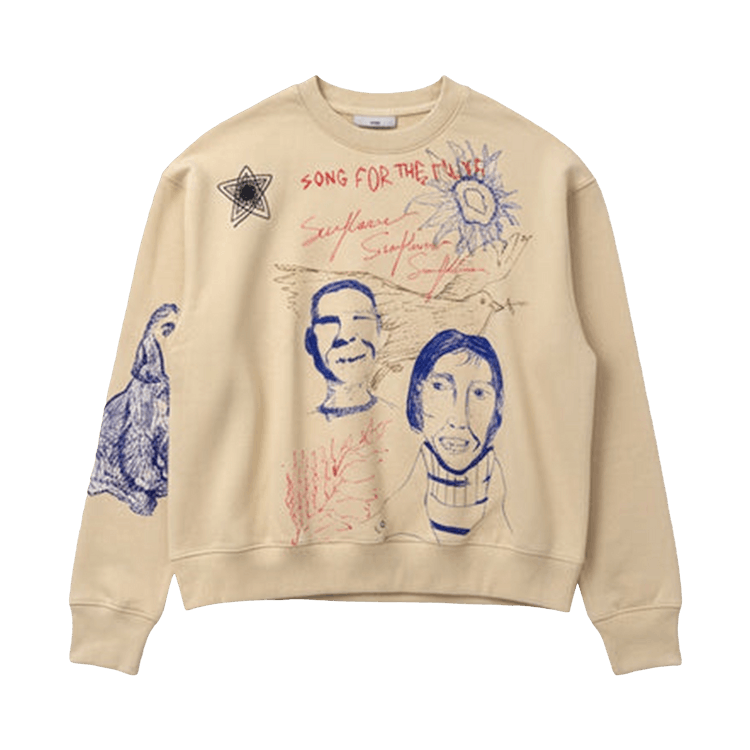 Song for the Mute Sketchbook Relaxed Pullover "Ivory"