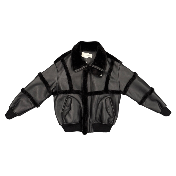Feng Chen Wang Double Sided Sherpa Jacket "Black"