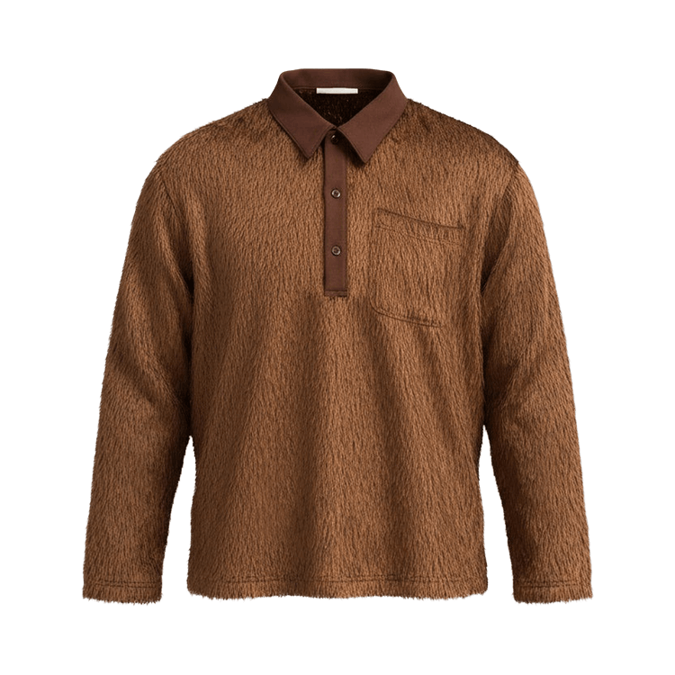 Song for the Mute Long-Sleeve Polo "Brown"