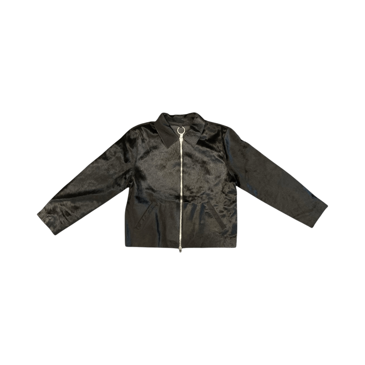 Heliot Emil Radiant Pony Hair Jacket "Black"