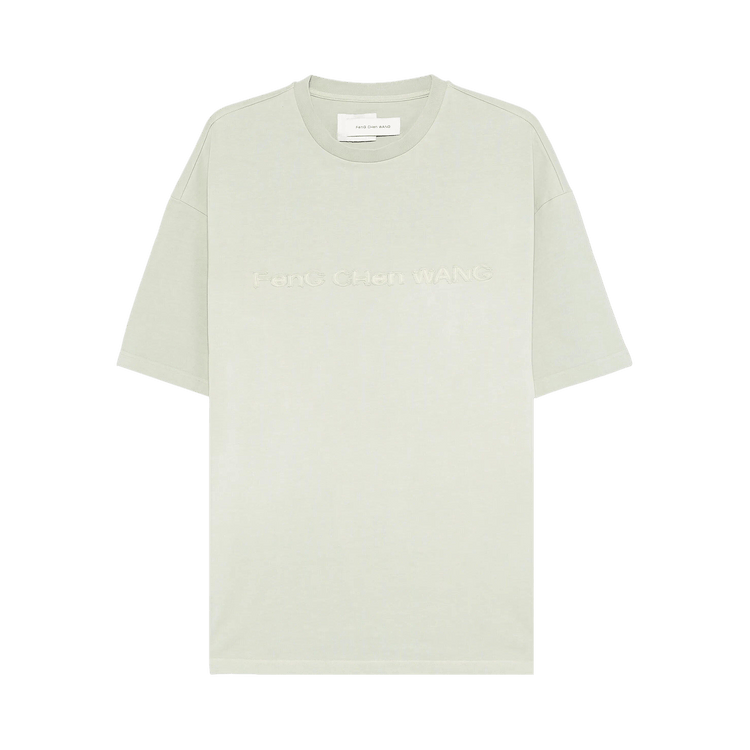Feng Chen Wang Tie-Dye Oversized Logo T-Shirt "Cyan"